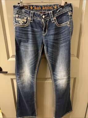 Rock Revival Vintage Nancy Medium Wash Easy Bootcut Jeans